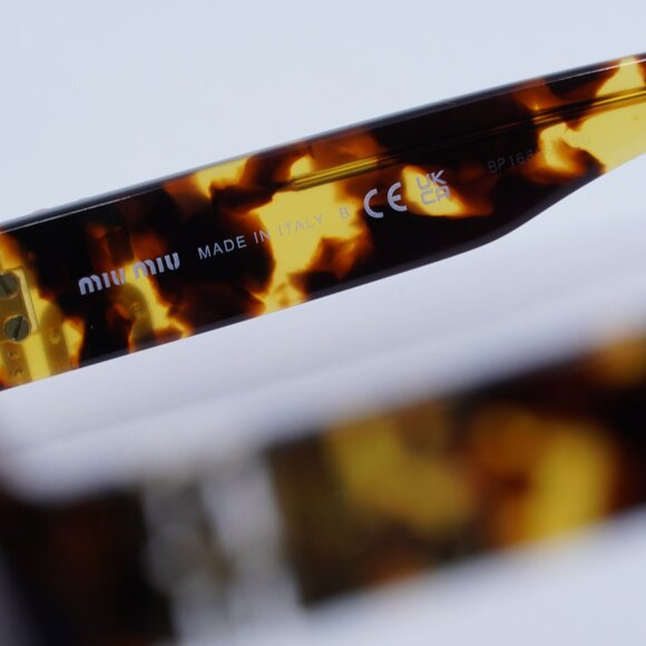 Miu Miu MU06ZS VAU06B Sunglasses Havana Oval Frame, Brown Lenses main image 7